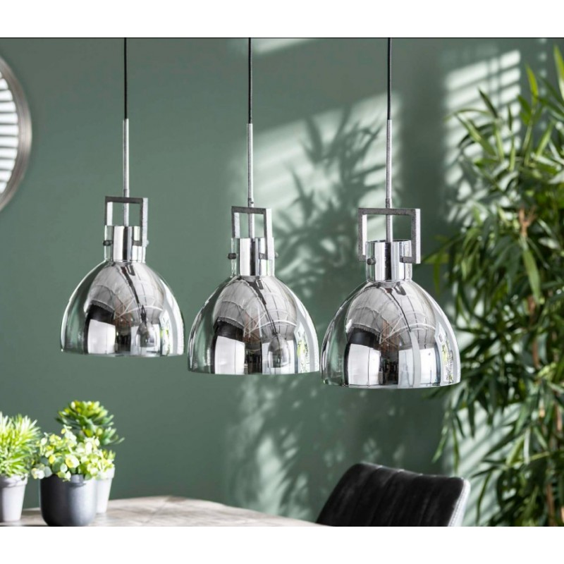 ZI Hanging lamp 3L industry chromed glass